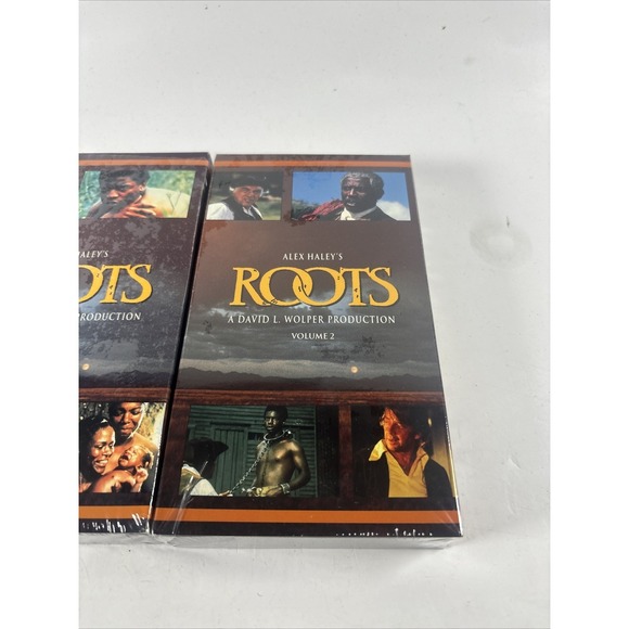 Roots Alex Haley VHS Vol 1 & 2 Sealed David L Wolper Production Classic - Picture 3 of 11